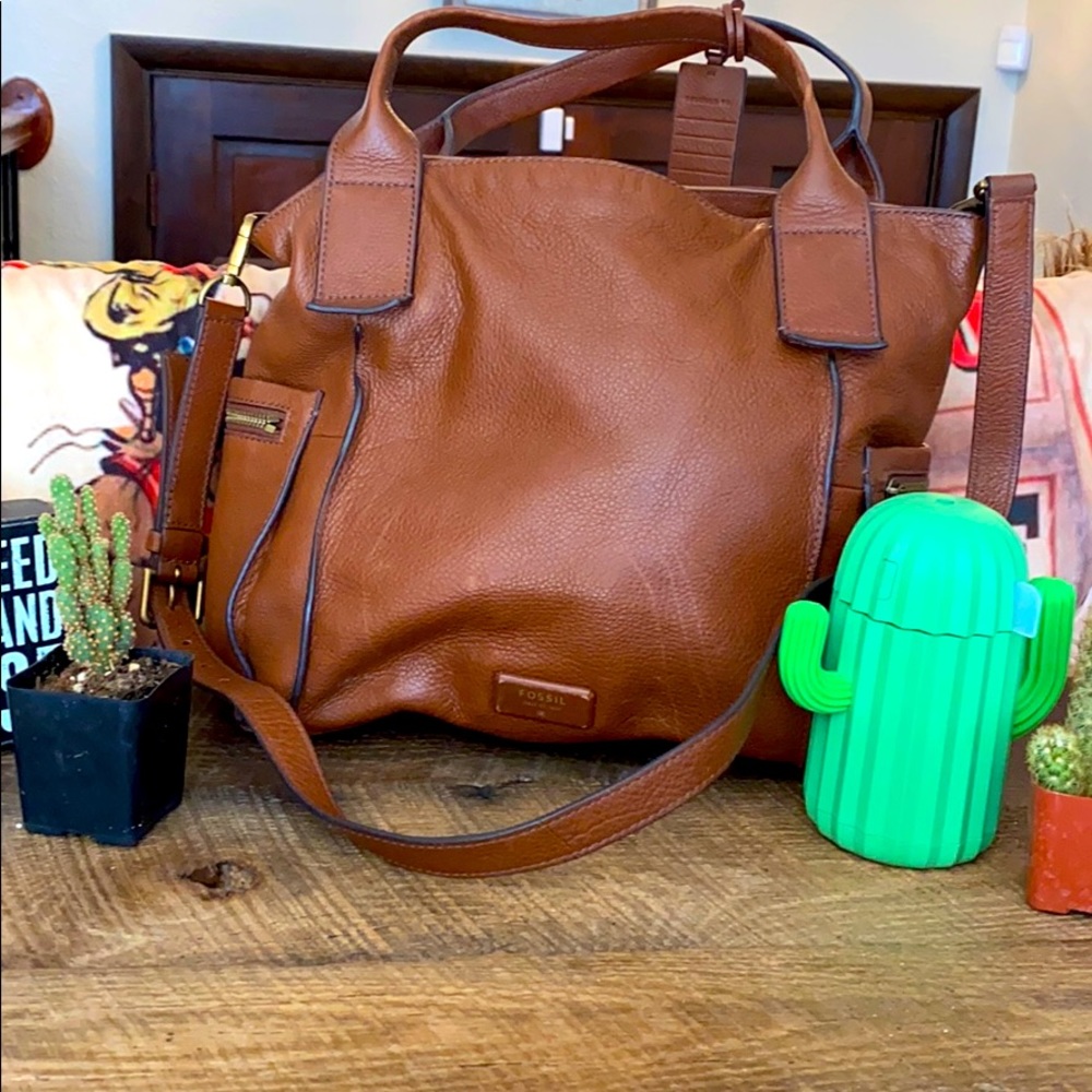 Leather Fossil Bag